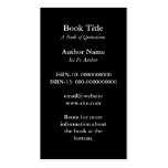 Book Cover Business Card