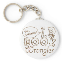 Book Cowboy Funny Librarian keychains