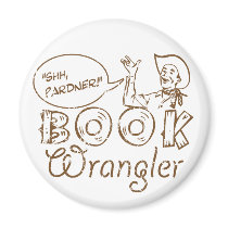 Book Cowboy Funny Librarian magnets