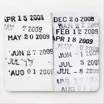 Book Date Stamps mousepads by CarriesCamera Book Date Stamps mousepads