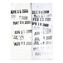 Book Date Stamps Poster posters by CarriesCamera Book Date Stamps Poster posters