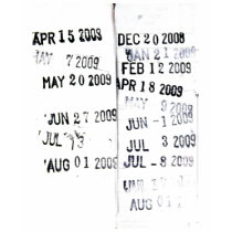Book Date Stamps t-shirts
