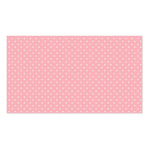 Book Editor - Cute Polka Dots Business Cards (back side)