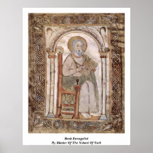 Book Evangelist By Master Of The School Of York Poster