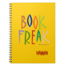 BOOK FREAK Notebook - yellow