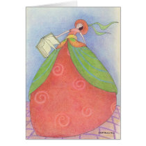 Book Girl Card