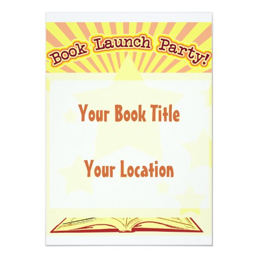 book launch party invite zazzle launch party invitations