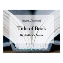 Book Launch Postcard