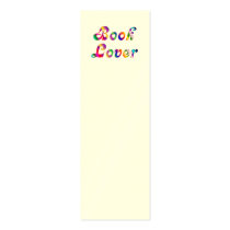Book Lover BOOKMARK Business Card