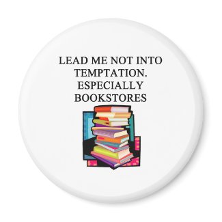 BOOK lover design magnet