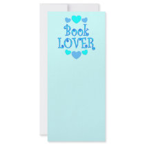 Book Lover Hearts rack cards
