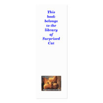 Book mark: This book belongs to the library of: Business Cards