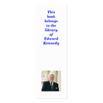 Book mark: This book belongs to the library of: business cards
