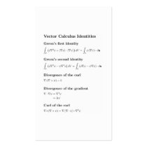Book markers: The gifts of vector calculus business cards by dantopa Book markers: The gifts of vector calculus business cards