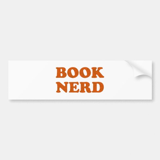 Book Nerd Bumper Sticker Zazzle