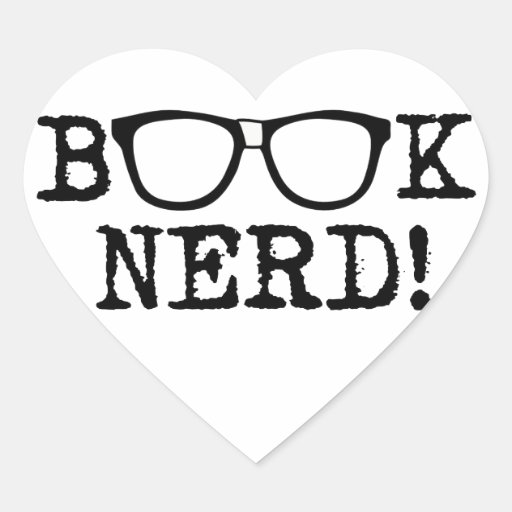 Book Nerd Heart Sticker
