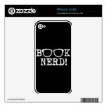 Book Nerd Skins For iPhone 4