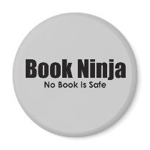 Book Ninja Magnet by HesedBooks Book Ninja Magnet