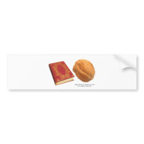 Book Nut Bumper Sticker