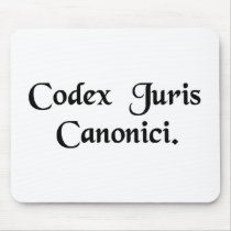 Book of canon law mousepads