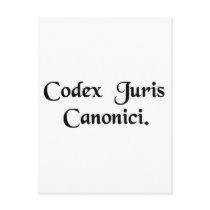 Book of canon law postcards