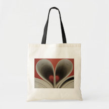 Book of Hearts Canvas Bag