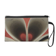 Book of Hearts Wristlet Purse