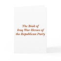 Book of Iraq War Heroes of the GOP. cards