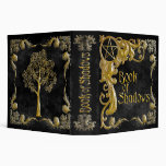 Book Of Shadows Black with Gold  Highlights 3 Ring Binders