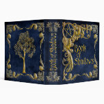 Book Of Shadows Blue with Gold  Highlights Vinyl Binders