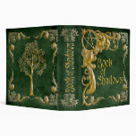 Book Of Shadows Green with Gold  Highlights 3 Ring Binder