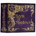 Book Of Shadows Purple with Gold  Highlights Vinyl Binder