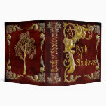 Book Of Shadows Red with Gold  Highlights Binder