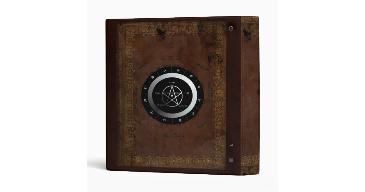 Book Of Spells Binder Zazzle
