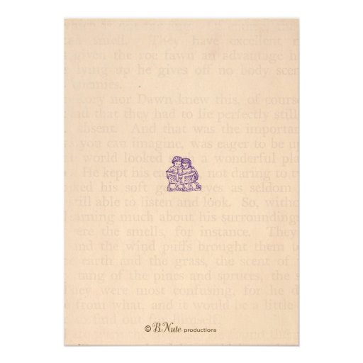 Book Party Baby Shower Invitation