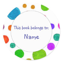 Book Plate - Colorful Design stickers