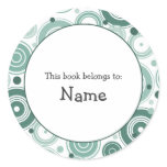 Book plate with retro design - customizable Book plate with retro design - customizable