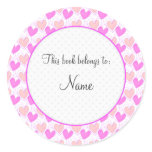 Book plate with romantic heart design Book plate with romantic heart design