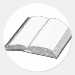 Book Round Sticker