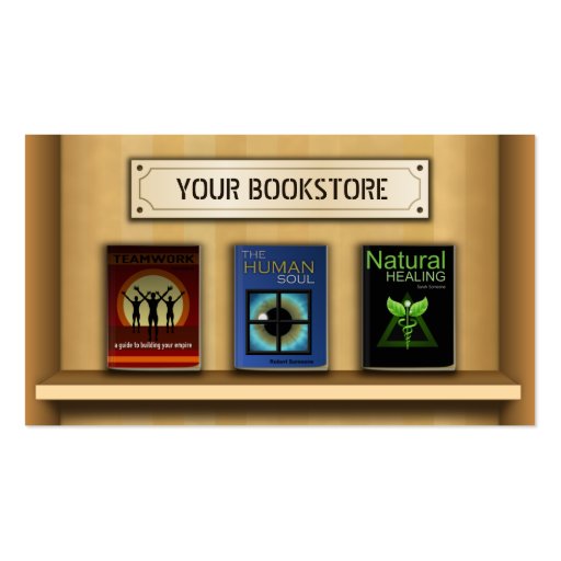 Book Shelf Bookstore Book Store Business Cards Zazzle