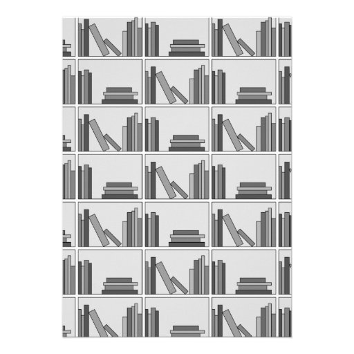 Book Shelf Design Bar Mitzvah Custom Invites