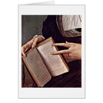 Book (Sonnets Of Petrarch). By Angelo Bronzino Greeting Card