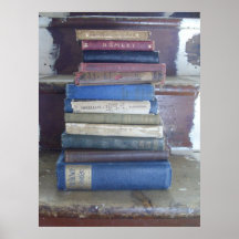 book stack poster