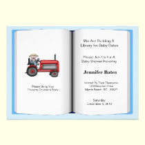 Book Theme Baby Shower Invitation (Boy) invitations