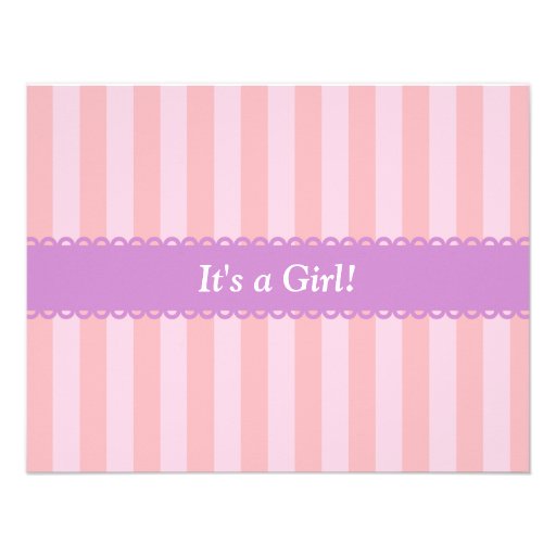 Book Themed, Owl Baby Girl Shower Invitations
