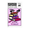 Book Woman Postage stamp