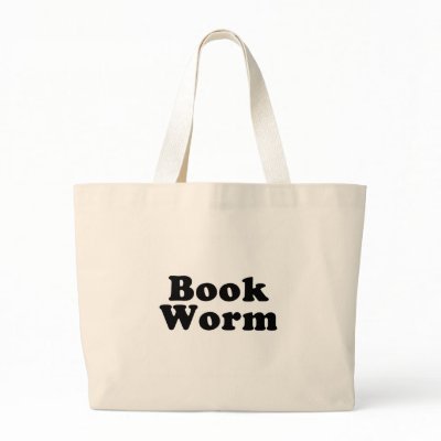 Book Worm Bag Tote by StickerStore