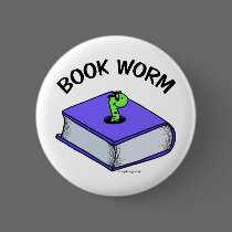 Book Worm buttons