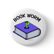 Book Worm buttons