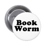Book Worm Button Pin